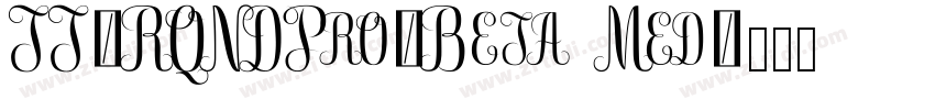 TT_RQNDPro_Beta Med字体转换